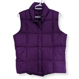 Lands' End Women's Deep Purple Quilted Vest